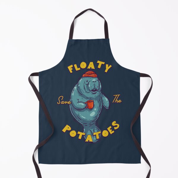 Item preview, Save The Floaty Potatoes - Sailor Manatee Having a Coffee | Manatea | Dugong | Manatee County designed and sold by Any Color Designs.