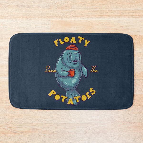 Item preview, Save The Floaty Potatoes - Sailor Manatee Having a Coffee | Manatea | Dugong | Manatee County designed and sold by Any Color Designs.