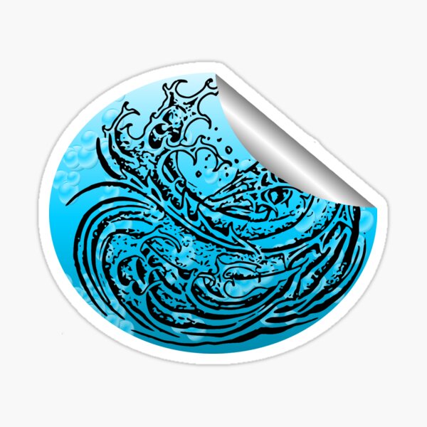 Dragon Wave Sticker Sticker