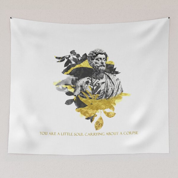 Item preview, Marcus Aurelius - Stoicism - You Are a Little Soul Carrying About a Corpse - Stoic designed and sold by Shop-Kintsugi.