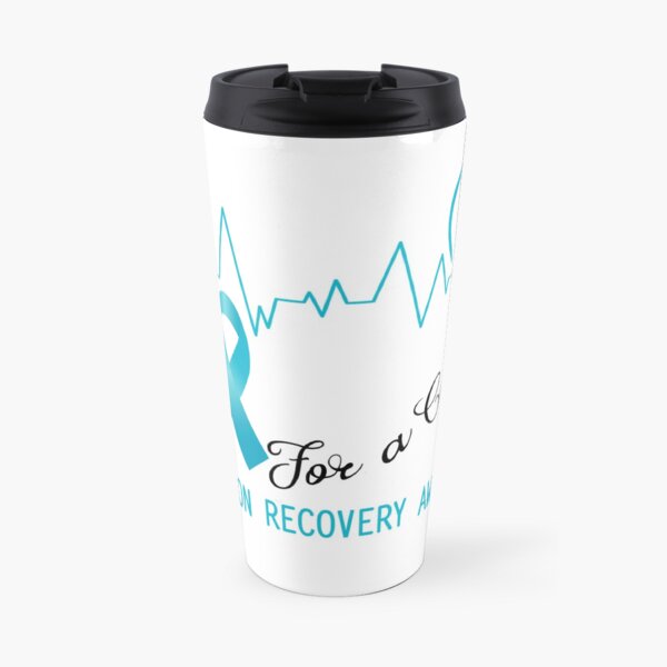 Hope For A Cure Addiction Recovery Awareness Travel Mug