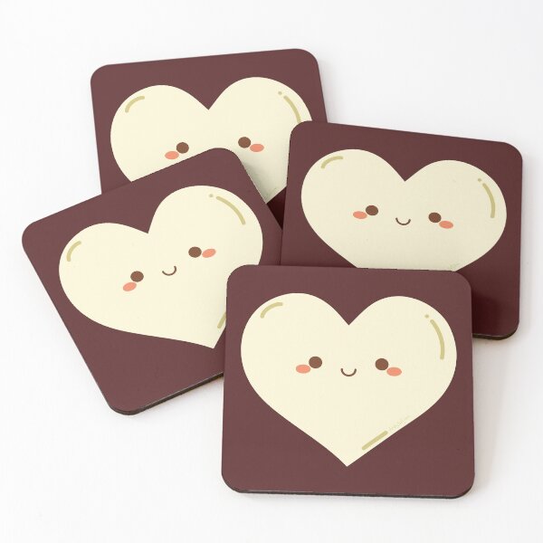 Item preview, White chocolate heart designed and sold by AndySaljim.