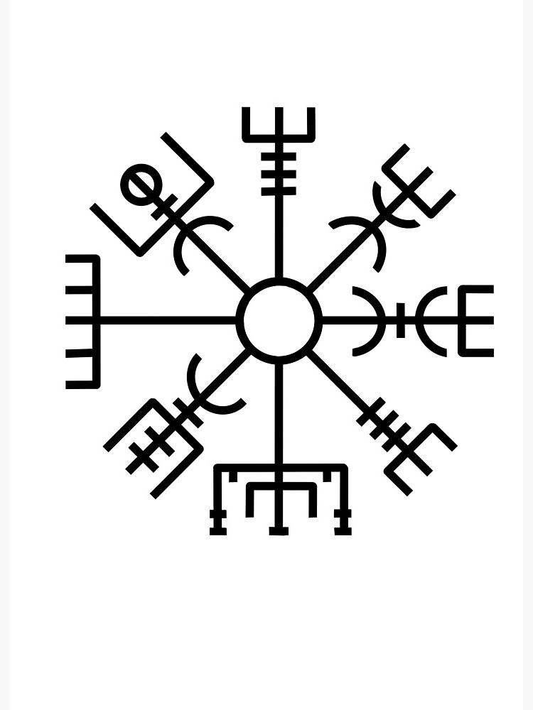 uanset Victor Lighed Vegvisir, Viking compass " Art Board Print for Sale by nellas1976 |  Redbubble
