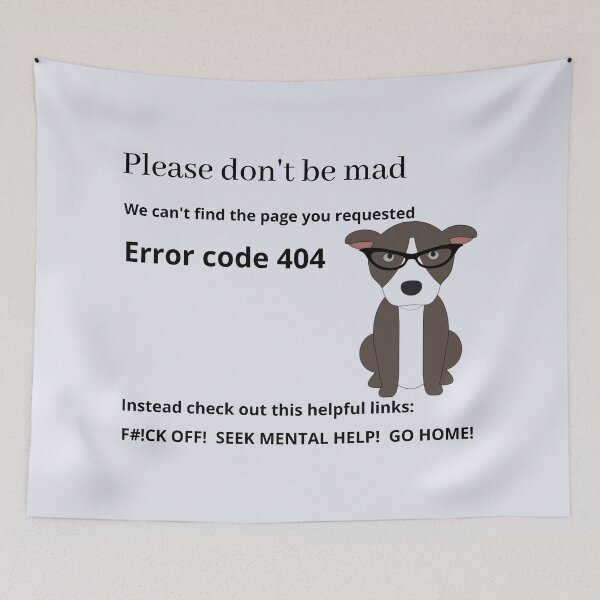 Item preview, Error 404 Dog designed and sold by yokie1111.