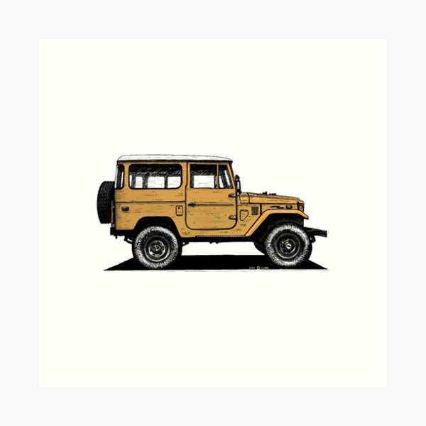 Item preview, Toyota FJ40 Land Cruiser Mustard Yellow designed and sold by Coloredo.