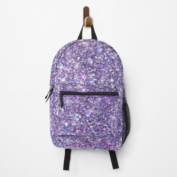 Purple glitter backpack best sale