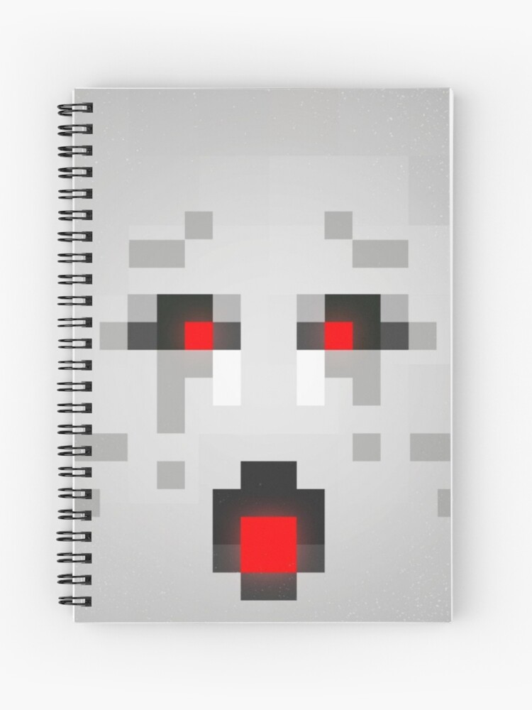 Cuaderno De Espiral Minecraft Ghast Face De Minecraftworld2 Redbubble