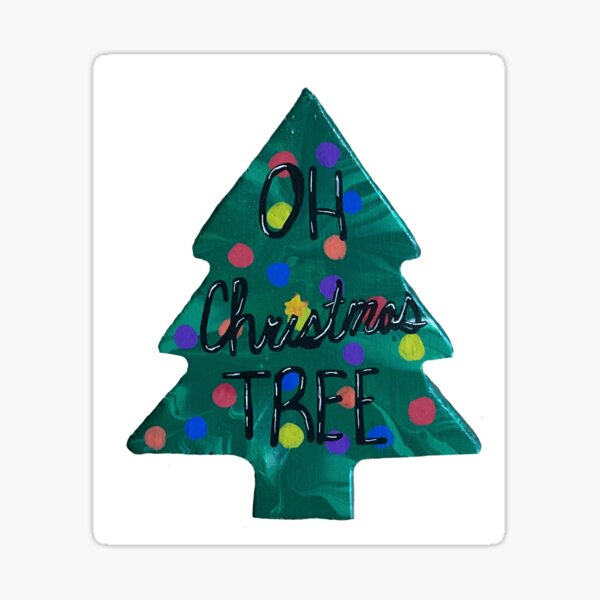 Oh Christmas Tree Stickers 1.5 Circles