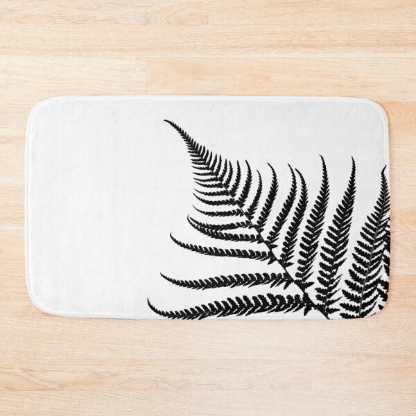 Item preview, Black and White Plant Artwork, Fern Leaf designed and sold by badlydrawnbabe.