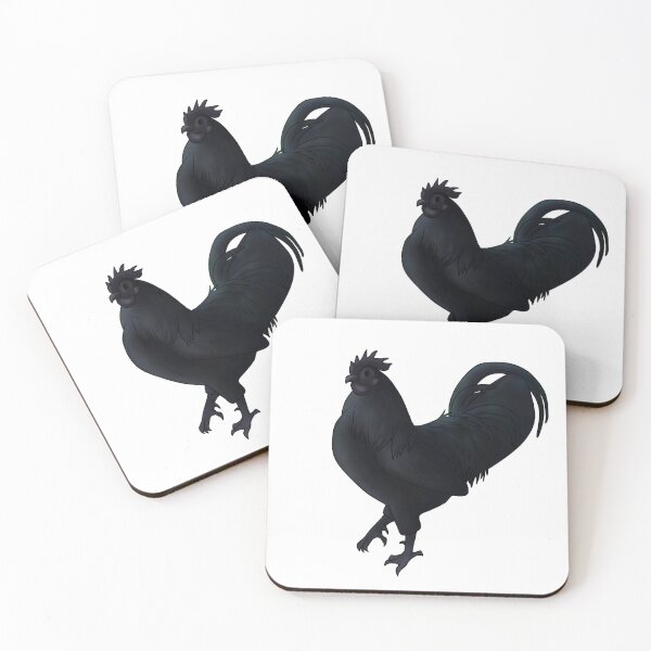 Item preview, Ayam Cemani Rooster designed and sold by Clucky-Designs.