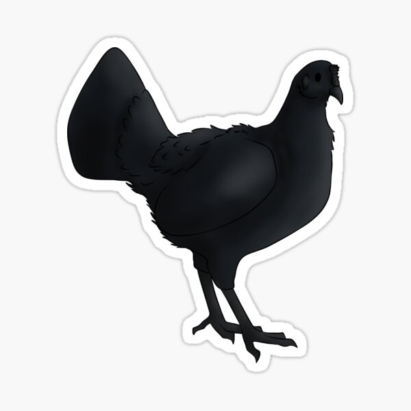 Item preview, Ayam Cemani Hen designed and sold by Clucky-Designs.