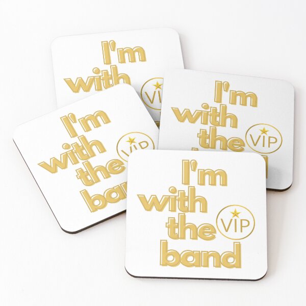 Item preview, I'm With The Band VIP Gold designed and sold by concettaellis.