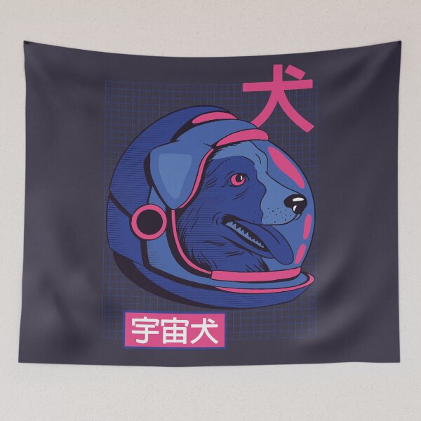 Item preview, Retro Japanese Space Dog designed and sold by SLAG-Creative.