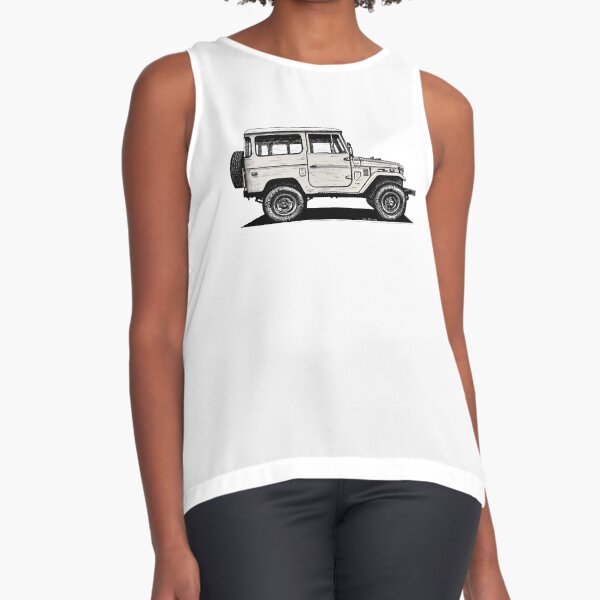 Toyota FJ40 Land Cruiser Cygnus White Sleeveless Top