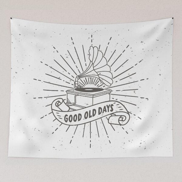 Item preview, Good old days with gramophone designed and sold by Qitchup.