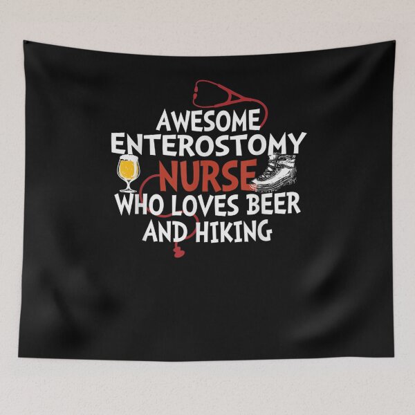 Item preview, Awesome Enterostomy Nurse Who Loves Beer And Hiking  designed and sold by lolahomya.