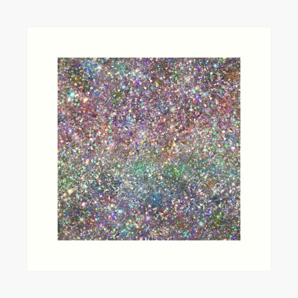 Rainbow Glitter Look Background | Art Board Print