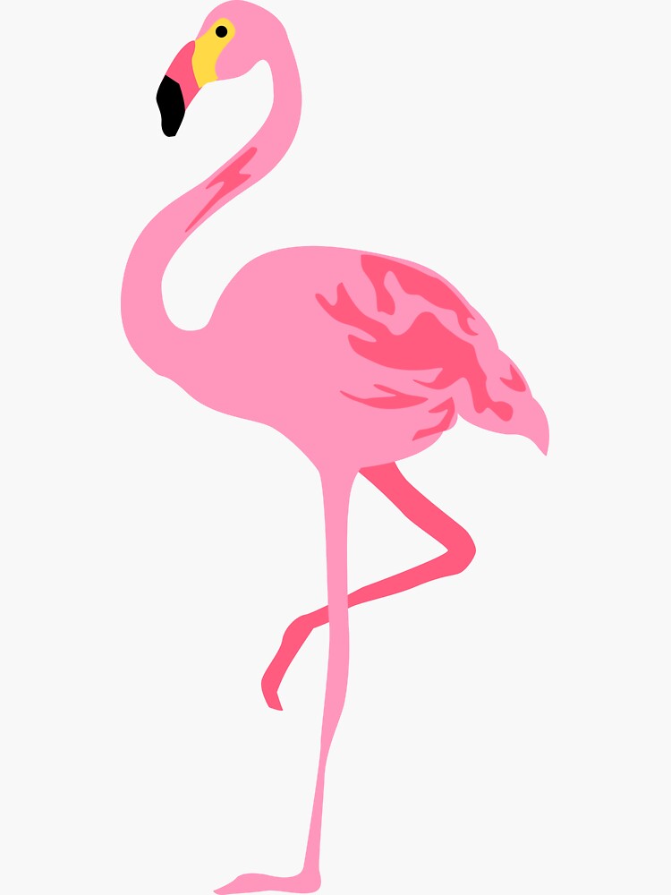 Sticker Pink flamingo