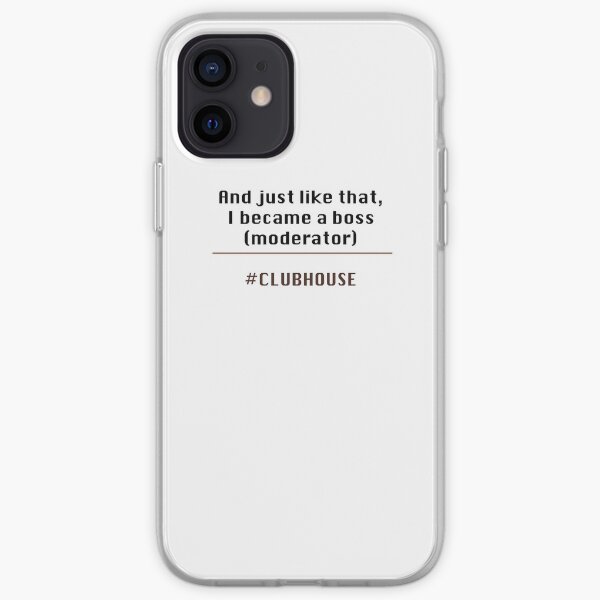 Clubhouse moderator iPhone Soft Case