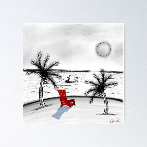 Serene Peaceful Beach Poster