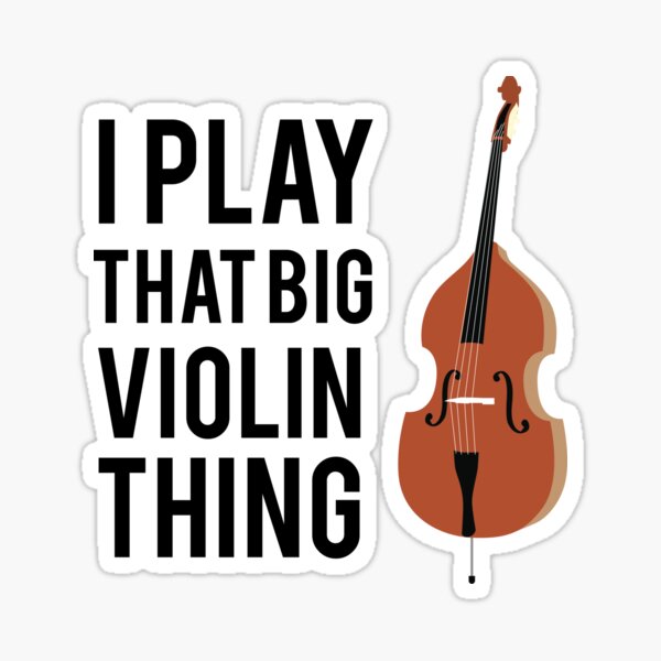 Double Bass Stickers for Sale