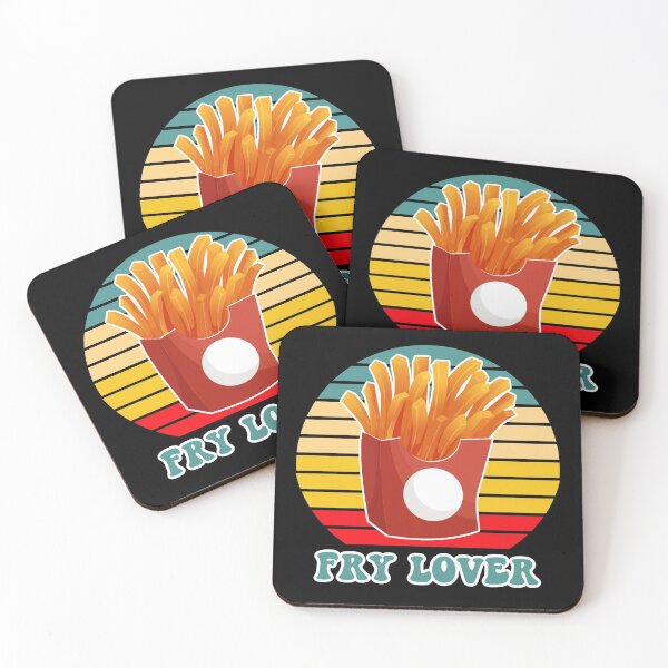 Item preview, French Fries French Fry Lover Retro Sunset designed and sold by TheButtonCrew.