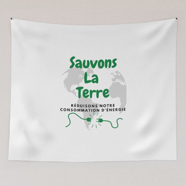 Item preview, Save the earth, reduce our energy consumption designed and sold by mgconseils.