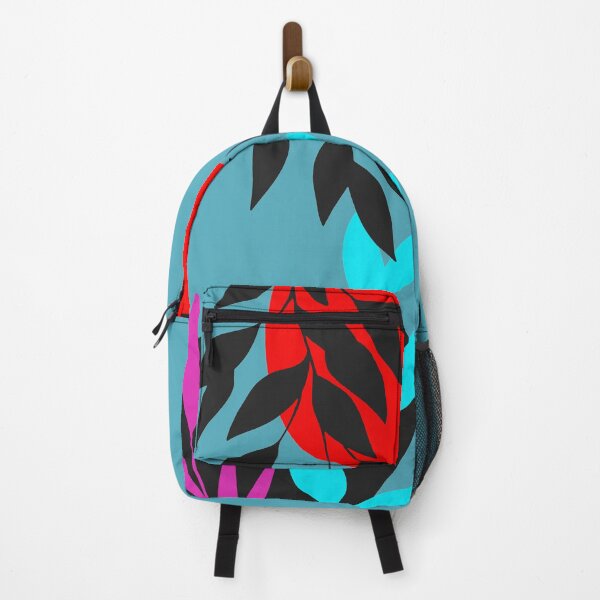 Item preview, bright color abstract jungle flower design designed and sold by Byoudesigns.