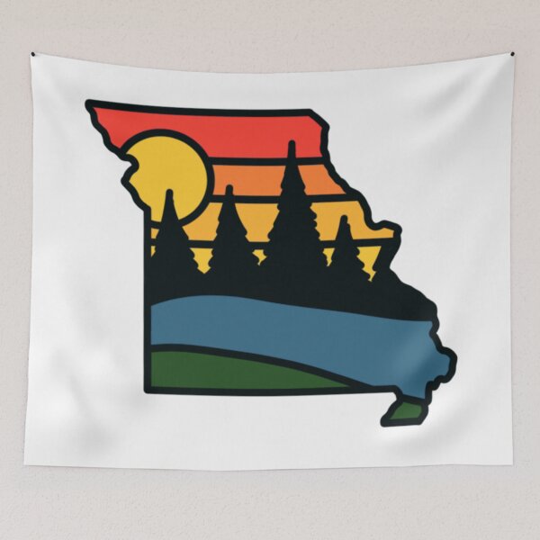 Item preview, Missouri Sunset over River and Trees designed and sold by ScoutM14.