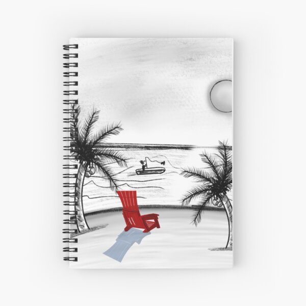 Serene Peaceful Beach Spiral Notebook