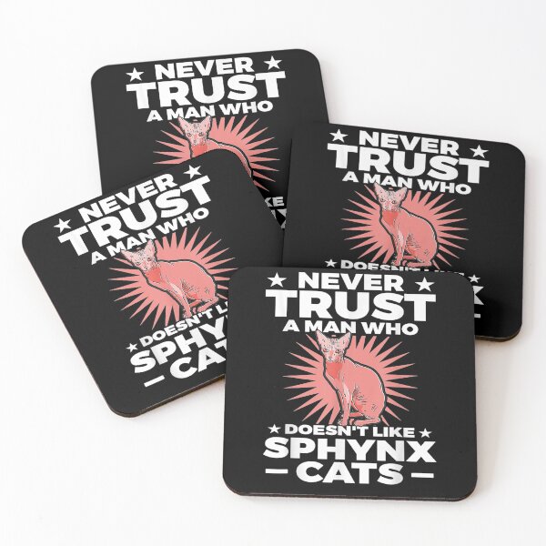 Item preview, Sphynx Cat Gifts Never Trust A Man  designed and sold by ninapfvu.