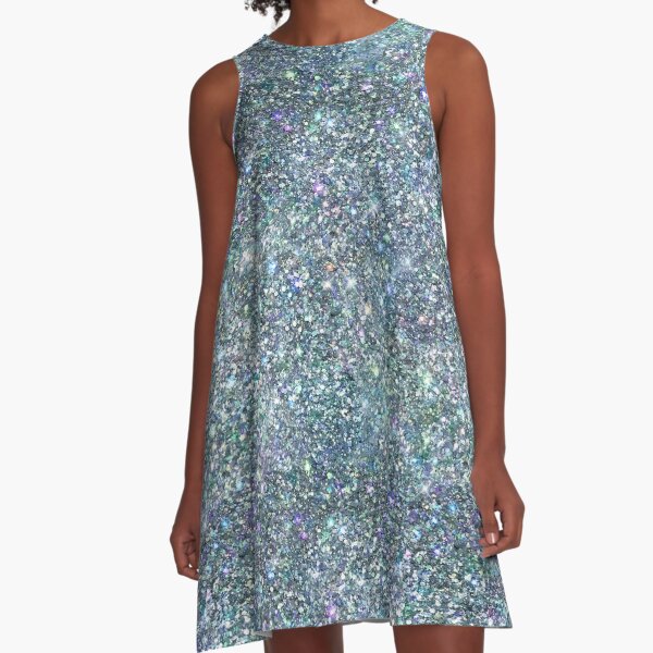 light blue glitter dress