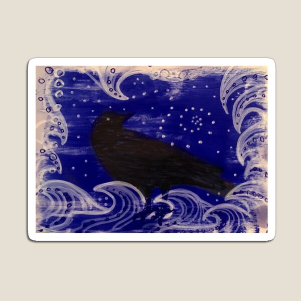 Item preview, Cuervo de la noche estrellada designed and sold by SarahBeh.