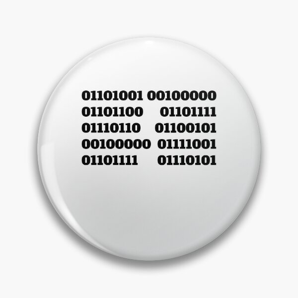 Item preview, i love you in binary code computer designed and sold by Jeangel97.