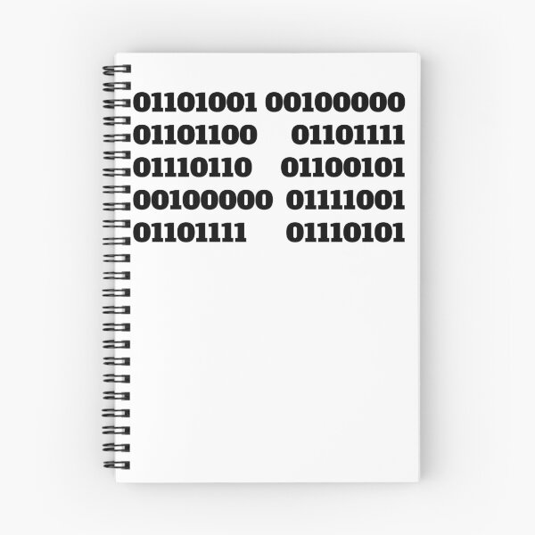 Item preview, i love you in binary code computer designed and sold by Jeangel97.