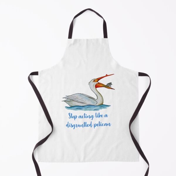 Item preview, Stop Acting Like a Disgruntled Pelican - David Rose, Moira Rose, Schitts Creek Fan Art - Original Watercolor Bird Art designed and sold by linbirds.