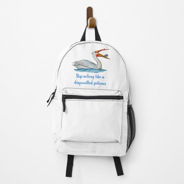 Item preview, Stop Acting Like a Disgruntled Pelican - David Rose, Moira Rose, Schitts Creek Fan Art - Original Watercolor Bird Art designed and sold by linbirds.