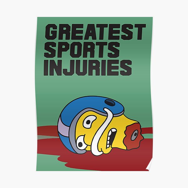 "Greatest Sports Injuries Funny The Simpsons Inspired Magazine From 90