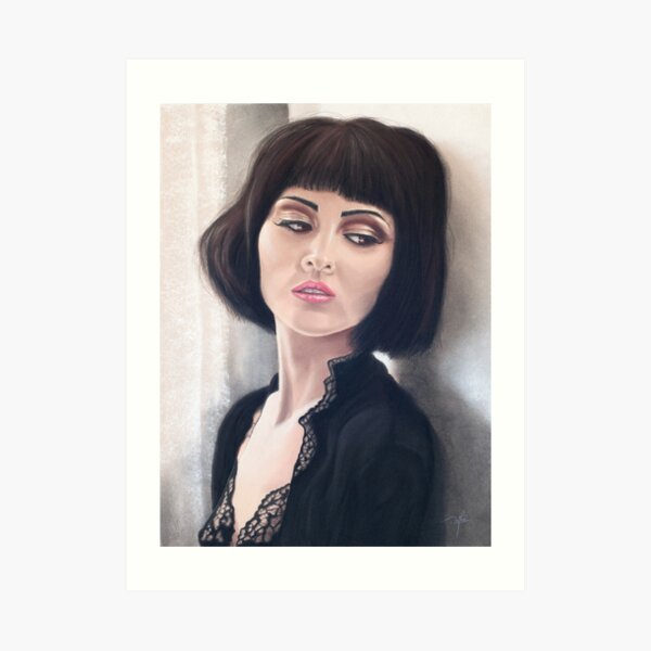 Pensive beauty Art Print