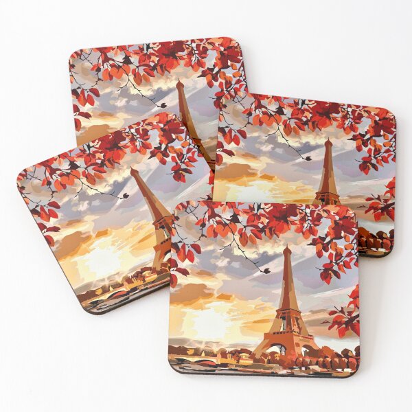 Item preview, Eiffel Tower in the Fall Seasons  designed and sold by GL Digital Artwork .