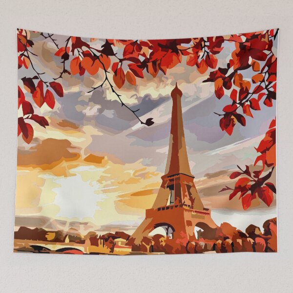 Item preview, Eiffel Tower in the Fall Seasons  designed and sold by GL Digital Artwork .