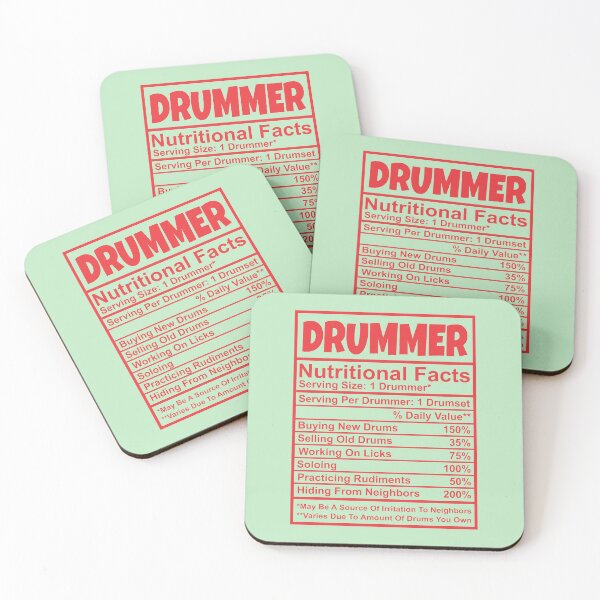 Item preview, DRUMMER Nutritional Facts designed and sold by dhajr.