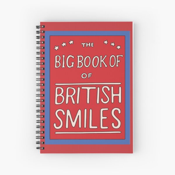 Big Book Of British Smiles Drôle Les Simpsons ont inspiré le magazine des dessins animés des années 90 Cahier à spirale