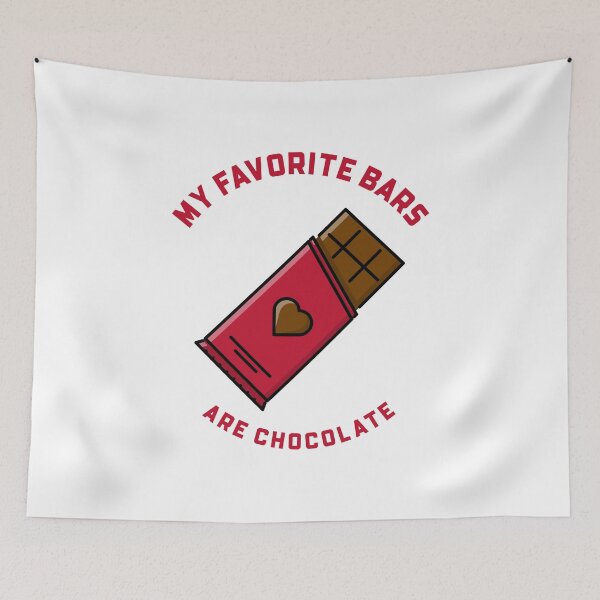Item preview, My Favorite Bars Are Chocolate designed and sold by RiseandShineTee.