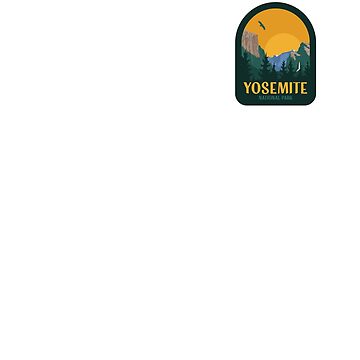 Artwork thumbnail, Yosemite National Park Vintage Patch by CampsiteApparel