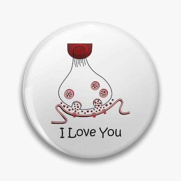 Item preview, Geeky Valentine's Day - I Love You Heart Neurotransmitter Synapse, Nerdy Valentine's Day, Psychology Valentine's Day designed and sold by jadedscientist.