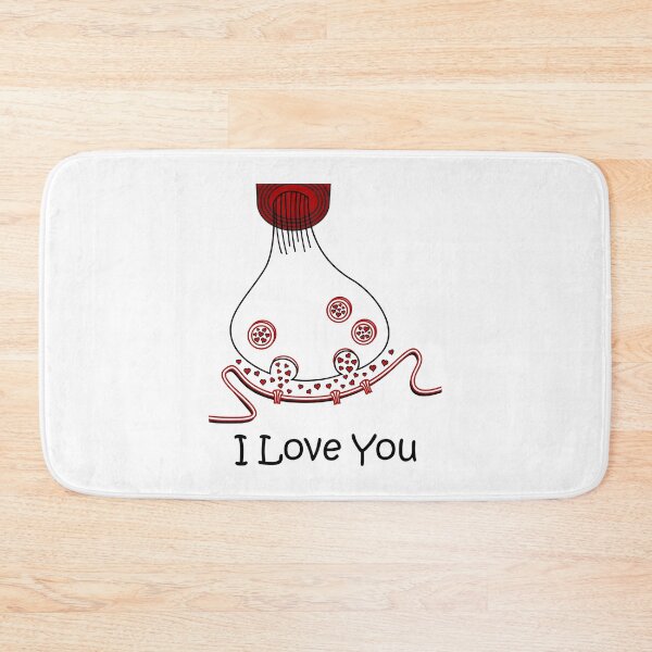 Item preview, Geeky Valentine's Day - I Love You Heart Neurotransmitter Synapse, Nerdy Valentine's Day, Psychology Valentine's Day designed and sold by jadedscientist.