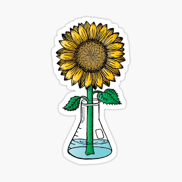 Item preview, Sunflower in Lab Flask designed and sold by julierorrer.