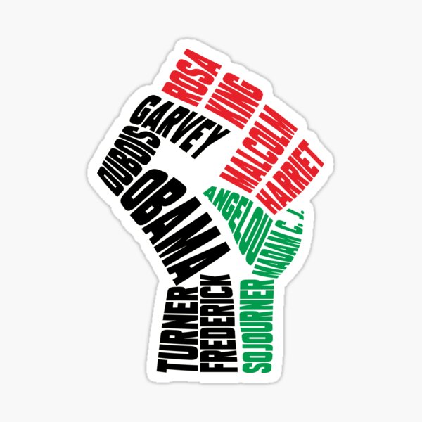 Item preview, Black Power Fist Influential Black History Leaders designed and sold by goodspy.