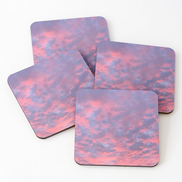 Item preview, Sweet pink and baby blue cotton candy summer clouded sky designed and sold by Marilena Strambu.